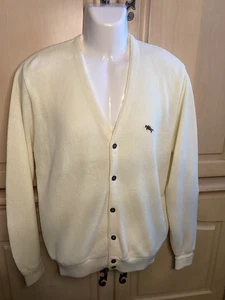 Vintage Steeplechase Cardigan Sweater Ivory Size L - Picture 1 of 4