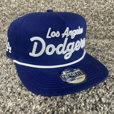 Los Angeles Dodgers New Era The Golfer Azul Ajustable Snapback Cuerda MLB Gorra Gorra Foto 1 de 4