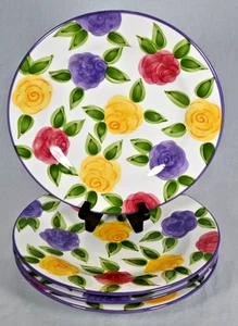 Set (4) Tischplatten Unlimited Mirabela handbemalt Essteller 11-1/2" - Bild 1 von 5