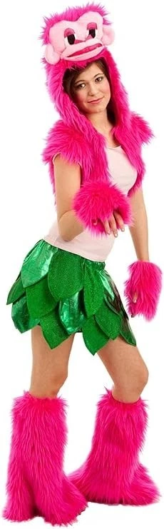 4pc Princess Paradise Brooklyn Gorilla Hoodie Halloween Costume Women L/XL 12-14 - Image 1 of 2