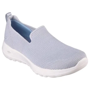 Womens Skechers Go Walk Joy - Sensational Day Light Blue Sneaker Slip On Shoes - Picture 1 of 6
