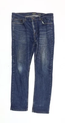 F&F Men's Blue Skinny Jeans Size 36L, Comfortable Denim - Image 1 of 4