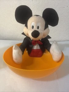 Disney Dracula Mickey Mouse Halloween Animated Talking Candy Serving Bowl TESTED - Picture 1 of 3