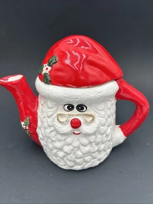 Santa Claus Ceramic Teapot Christmas Home Decor World Bazaars Inc. - Image 1 of 4