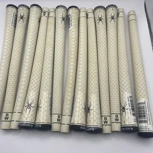 Black Widow Tour Silk White 60 Round Golf Grips - 13 Grips - Picture 1 of 4
