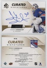 2022-23 SP Authentic Curated Signatures /25 Henrik Lundqvist #SPC-HL Auto HOF