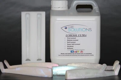 KIT #3. SPLIT BELLY SOFT PLASTIC SHIMMER FISHING LURE MAKING KIT - Image 1 of 4