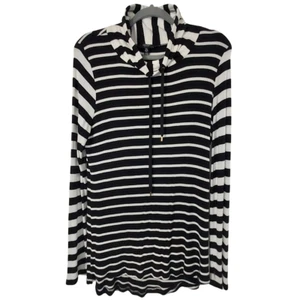 Jones New York Striped Mock Neck Sweater Size L - Picture 1 of 7