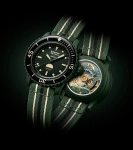 SWATCH x BLANCPAIN ‘Green Abyss’ | TRUSTED | NEXT DAY SHIP✅ - Picture 1 of 5