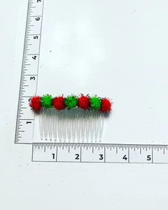 Fiocchi per capelli fatti a mano - vacanze - Natale - pettine per capelli #1 - Foto 1 di 1