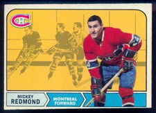 1968-69 OPC O PEE CHEE #64 Mickey Redmond Rookie EX+ MONTREAL CANADIENS RC Card