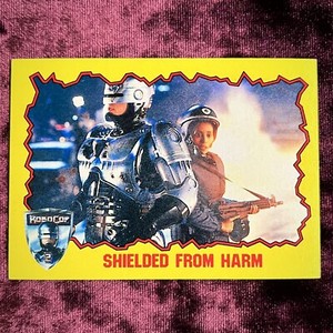 RoboCop 1990 Topps Shielded From Harm 67 Vtg Sci-Fi Cult Movie Trading Card FREE