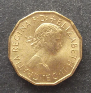 GB-Nineteen Sixty Seven-3 Pence Coin-Circulated - Picture 1 of 2