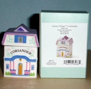 Lenox Spice Village "CORIANDER" Spice Jar 3" Mini Porcelain 2024 New In Box - Picture 1 of 6