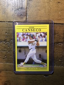 1991 Fleer #5 Jose Canseco Wax/Cello Pack Variation With “U.S.A.” On Back