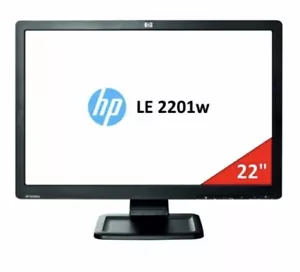 HP ProDisplay LE2201W 22" Widescreen 1680 x 1050 TN LCD Monitor - VGA - Free P&P - Picture 1 of 7