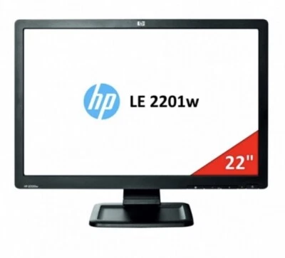 HP ProDisplay LE2201W 22" Widescreen 1680 x 1050 TN LCD Monitor - VGA - Free P&P - Image 1 of 4