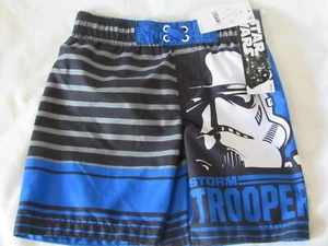 Boys Star Wars Swim Shorts Size XS extra small blue black new #91108 - Picture 1 of 5