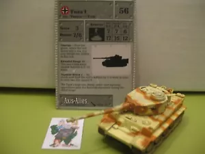 =Axis & Allies Miniatures FRENTE ORIENTAL Tigre I con tarjeta 49/60= - Imagen 1 de 1
