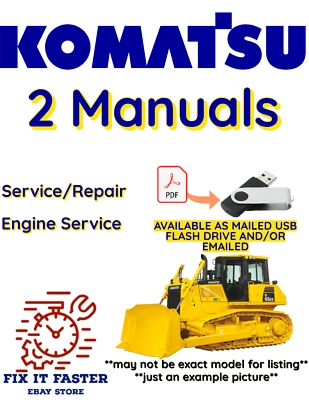 KOMATSU D21P-5 BULLDOZER SERVICIO MOTOR TALLER MANUAL PDF EN USB Foto 1 de 3