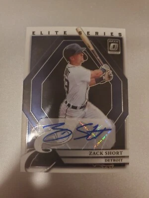 2022 Donruss Optic - The Elite Series Signatures  Zack Short (AU, RC) tigers - Image 1 of 4