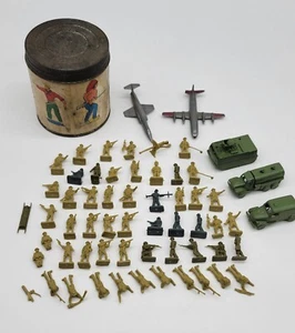 Vintage Plastica Micro Esercito Uomini e Veicoli - Foto 1 di 7