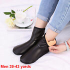 Unisex Winter Warm Leather Thermal Boot Slipper Indoor House Soft Non-Slip S D❤6