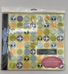 Scrapbook craft Travel Time 8"x 8" Complete Kit Album by Moments 2 Go - Picture 1 of 2