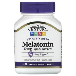 Melatonin, Quick Dissolve, Cherry, 10 mg, 360 Tablets - Picture 1 of 2
