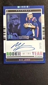 2021 Contenders MAC JONES Auto /25 On Card Rookie RC rps - Picture 1 of 2