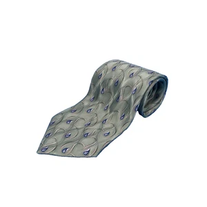 Bill Blass 100% Silk Tie Green Blue Leaf Paisley Pattern Classic Men’s 3.5 x 57" - Picture 1 of 5