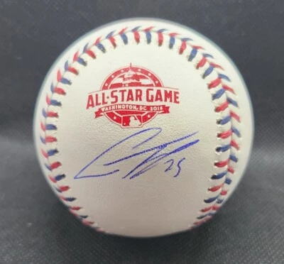 Gleyber Torres Signed 2018 MLB ASG Rawlings Baseball New York Yankees JSA COA 🔥 - Image 1 of 3