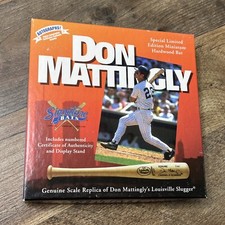 Limited Edition Don Mattingly The Hitter Replica Mini Bat -Bat And Box Only Used