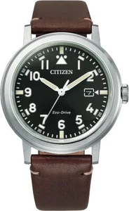 Citizen Record Label Eco Drive Solar Watch Men's Standard Style Plus AW1620-21E  - Picture 1 of 6