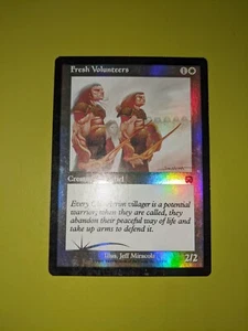 FOIL Fresh Volunteers x1 Mercadian Masques 1x Magic the Gathering MTG - Picture 1 of 1