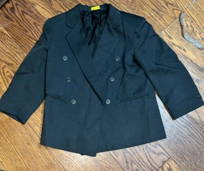 Мальчики ~ MICHAEL JAMES ~ размер 4 ~ черный ~ с подкладкой ~ костюм куртка/блейзер/спортивное пальто ~ праздник - Изображение 1 из 3