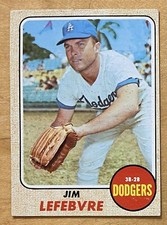 Jim Lefebvre 1968 Topps Baseball #457 Los Angeles Dodgers VG