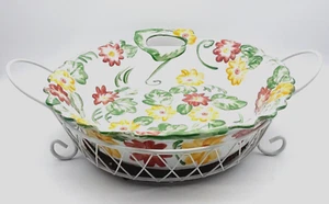 Temptations by Tara Floral Tazón para Servir Plato con Soporte 2 Qt - Imagen 1 de 12