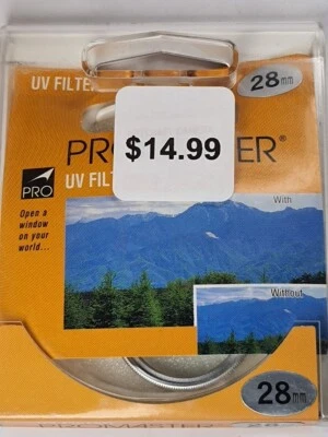 28mm UV Precise Glass Lens Filter Japan 28 mm Glass Safety E28 E-28 ProMaster - Image 1 of 4
