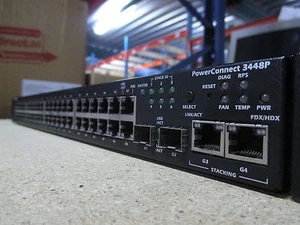 Dell PowerConnect 3448P 8H470 48Port PoE 10/100 Managed Ethernet Netzwerk Switch - Bild 1 von 1