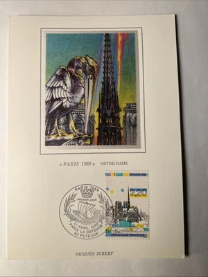 1989 First Day Cover Notre Dame, Paris April 21st. Scott 2150 - Image 1 of 4