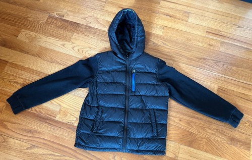 Cappotto Michael Kors imbottito nero bambino grande taglia 18 20 con bordo riflettente