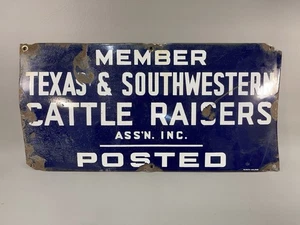 Texas & SouthWestern Viehzüchter Schild ECHT!! - Bild 1 von 12