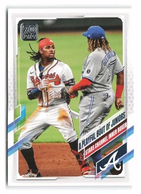 2021 Topps A Playful Bout of Juniors (Acuna Jr. / Guerrero Jr.) #61 - Image 1 of 2