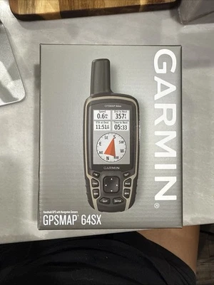 Garmin GPSMAP 64sx, Handheld Hiking GPS, Compass & TopoActive Maps +  Altimeter - Image 1 of 3