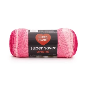 Red Heart Super Saver Ombre Yarn-Jazzy - 2 Pack - Picture 1 of 1