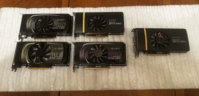 Evga GeForce GTX 460 & 560 NVIDIA SuperClocked  Graphics Card Lot - Image 1 of 4