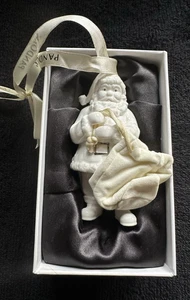 2013 Pandorra Porzellan Weihnachtsschmuck Weihnachtsmann mit Filzbeutel mit Box - Bild 1 von 11
