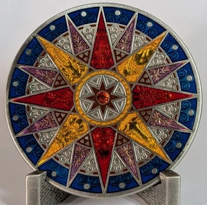 2012 Compass Rose Kalahari Edition Geocoin - Unactivated - Picture 1 of 2