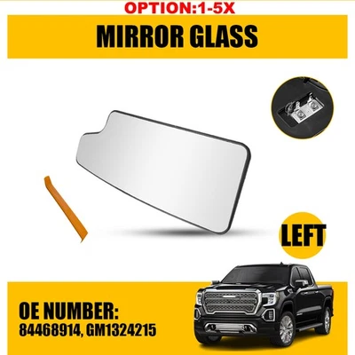 Driver Side Rearview Lower Mirror Glass Heated For 2020-2021 GMC Sierra 2500HD - Image 1 of 4